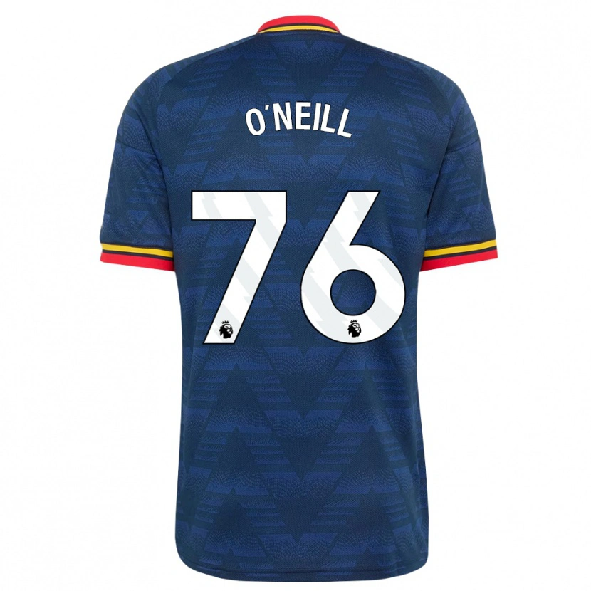 Danxen Kinder Ceadach O'neill #76 Mitternachtsblau Gelb Rot Auswärtstrikot Trikot 2026/27 T-Shirt