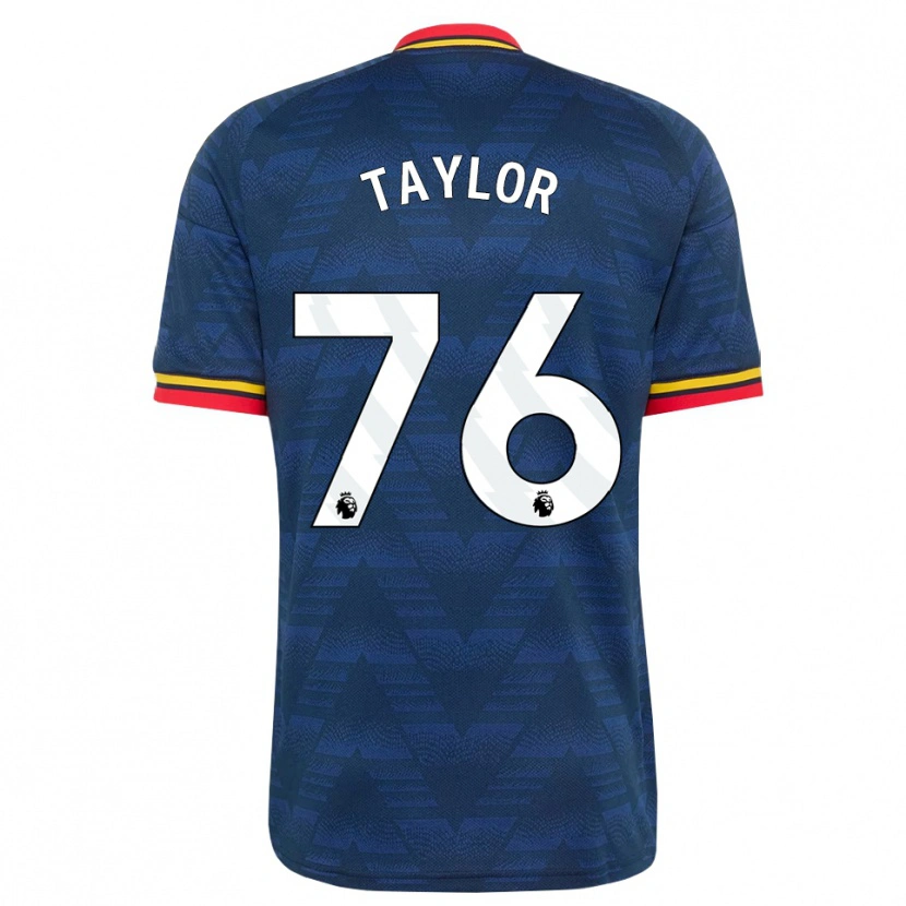 Danxen Kinder Kido Taylor Hart #76 Mitternachtsblau Gelb Rot Auswärtstrikot Trikot 2026/27 T-Shirt