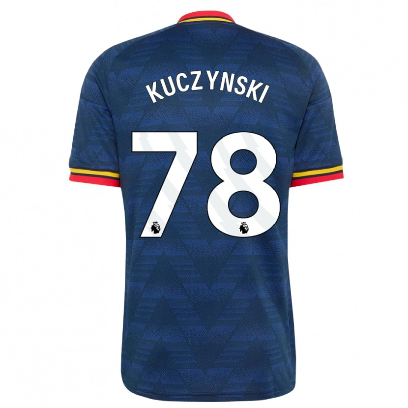 Danxen Kinder Max Kuczynski #78 Mitternachtsblau Gelb Rot Auswärtstrikot Trikot 2026/27 T-Shirt