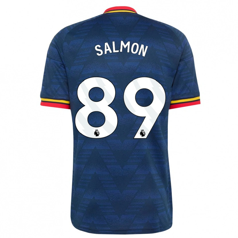 Danxen Kinder Marli Salmon #89 Mitternachtsblau Gelb Rot Auswärtstrikot Trikot 2026/27 T-Shirt