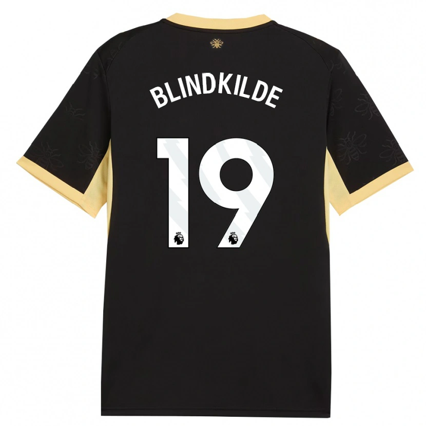 Danxen Kinder Laura Blindkilde Brown #19 Schwarz Gelb Auswärtstrikot Trikot 2026/27 T-Shirt