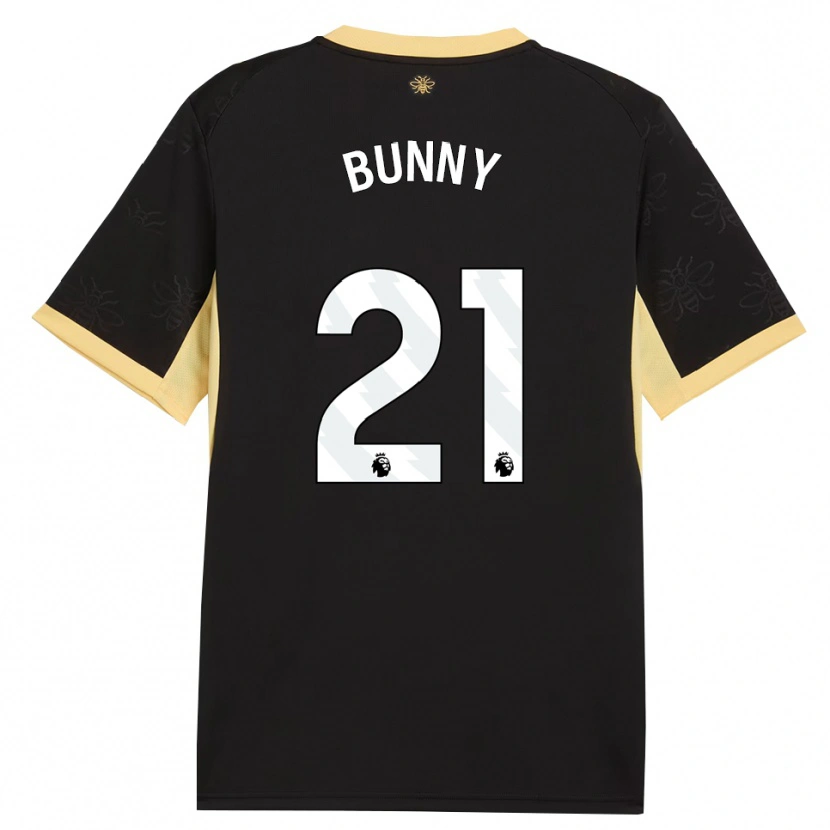 Danxen Kinder Khadija Shaw #21 Schwarz Gelb Auswärtstrikot Trikot 2026/27 T-Shirt