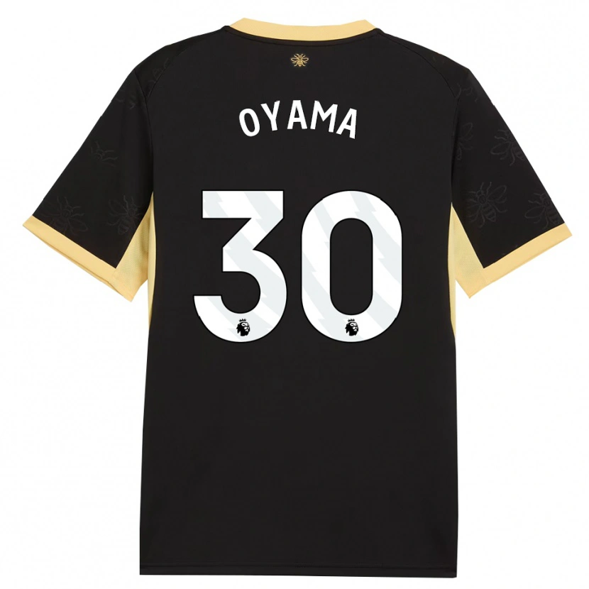 Danxen Kinder Aemu Oyama #30 Schwarz Gelb Auswärtstrikot Trikot 2026/27 T-Shirt