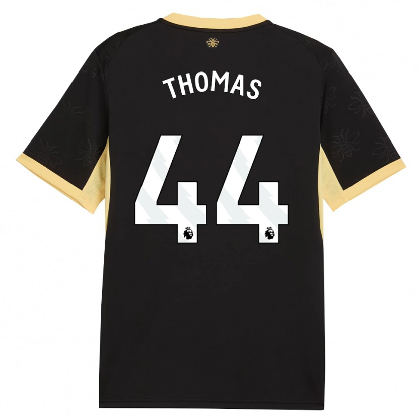 Danxen Kinder Codie Thomas #44 Schwarz Gelb Auswärtstrikot Trikot 2026/27 T-Shirt