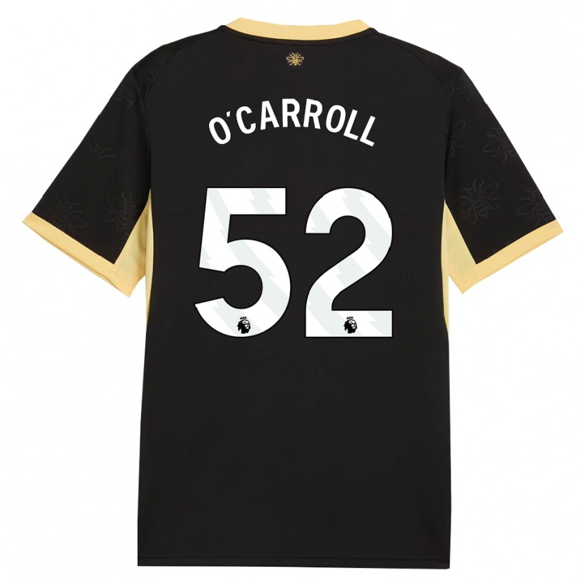 Danxen Kinder Eve O'carroll #52 Schwarz Gelb Auswärtstrikot Trikot 2026/27 T-Shirt