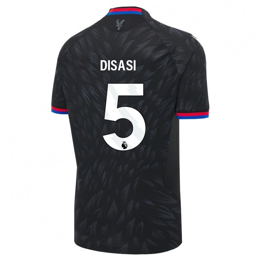 Danxen Kinder Axel Disasi #5 Schwarz Blau Rot Auswärtstrikot Trikot 2026/27 T-Shirt