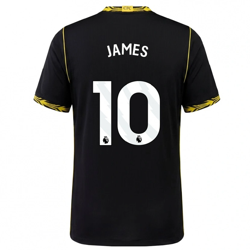 Danxen Kinder Lauren James #10 Schwarz Gelb Auswärtstrikot Trikot 2026/27 T-Shirt