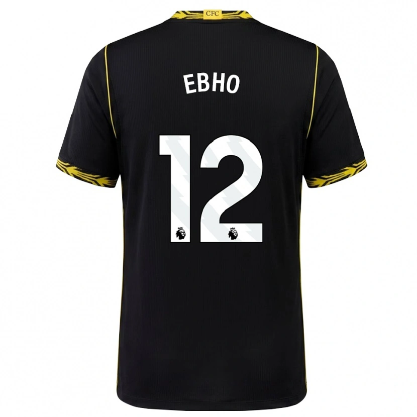 Danxen Kinder Riley Ebho #12 Schwarz Gelb Auswärtstrikot Trikot 2026/27 T-Shirt