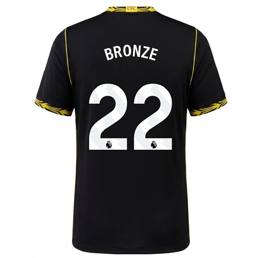 Danxen Kinder Lucy Bronze #22 Schwarz Gelb Auswärtstrikot Trikot 2026/27 T-Shirt