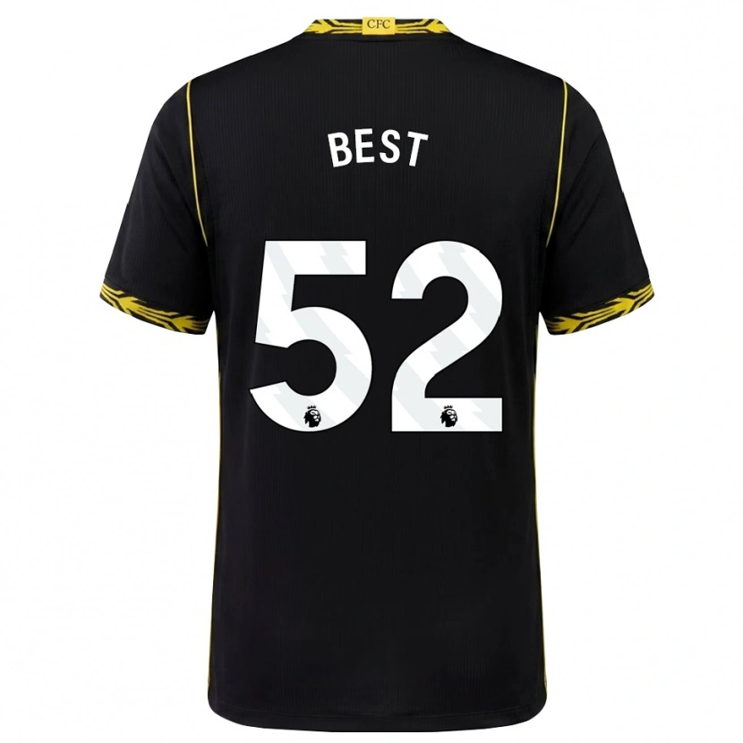 Danxen Kinder Kian Best #52 Schwarz Gelb Auswärtstrikot Trikot 2026/27 T-Shirt