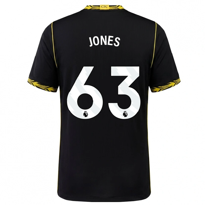 Danxen Kinder Vera Jones #63 Schwarz Gelb Auswärtstrikot Trikot 2026/27 T-Shirt