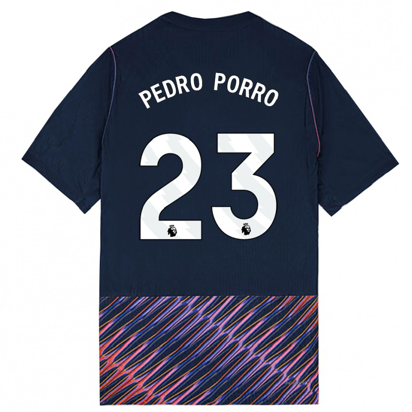 Danxen Kinder Pedro Porro #23 Königlich Blau Weiß Auswärtstrikot Trikot 2026/27 T-Shirt