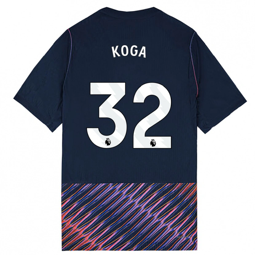 Danxen Kinder Tōko Koga #32 Königlich Blau Weiß Auswärtstrikot Trikot 2026/27 T-Shirt