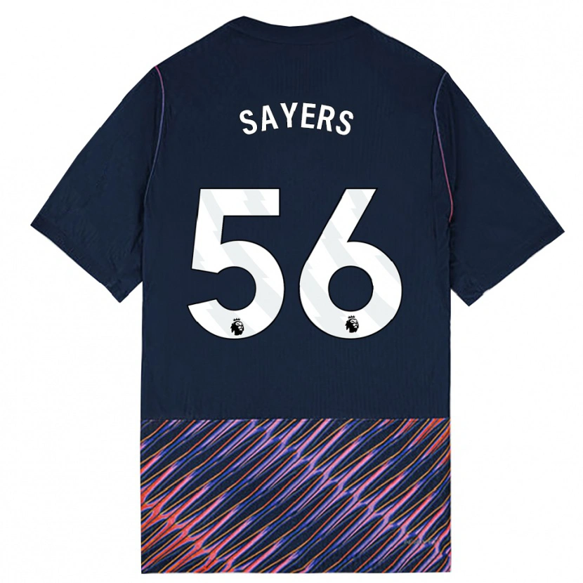 Danxen Kinder Charlie Sayers #56 Königlich Blau Weiß Auswärtstrikot Trikot 2026/27 T-Shirt