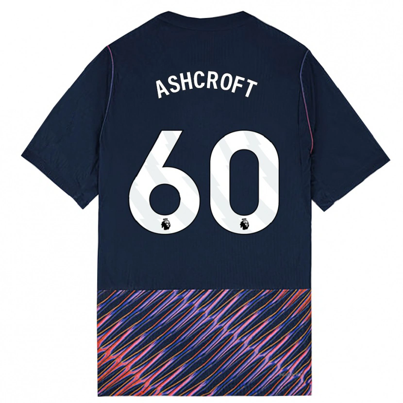 Danxen Kinder Tyrell Ashcroft #60 Königlich Blau Weiß Auswärtstrikot Trikot 2026/27 T-Shirt