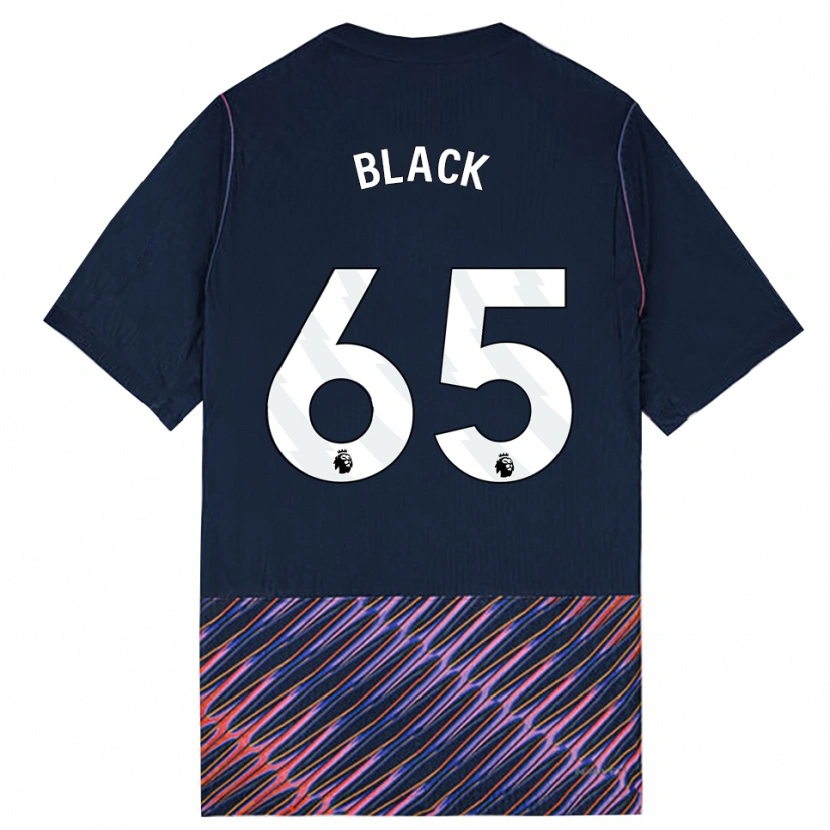 Danxen Kinder Leo Black #65 Königlich Blau Weiß Auswärtstrikot Trikot 2026/27 T-Shirt