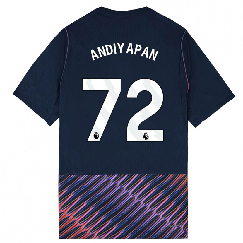 Danxen Kinder William Andiyapan #72 Königlich Blau Weiß Auswärtstrikot Trikot 2026/27 T-Shirt