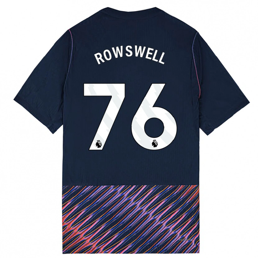 Danxen Kinder James Rowswell #76 Königlich Blau Weiß Auswärtstrikot Trikot 2026/27 T-Shirt