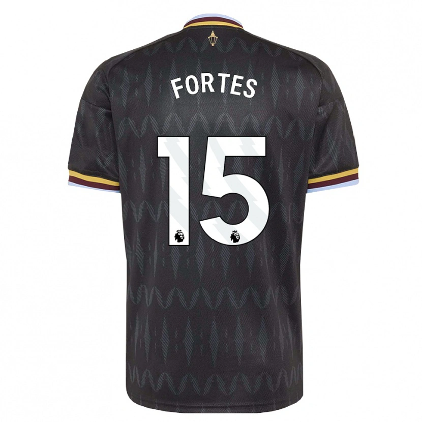 Danxen Kinder Rodrigo Fortes #15 Kornblumenblau Schwarz Gelb Auswärtstrikot Trikot 2026/27 T-Shirt