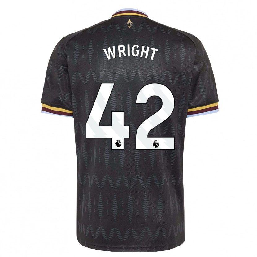 Danxen Kinder James Wright #42 Kornblumenblau Schwarz Gelb Auswärtstrikot Trikot 2026/27 T-Shirt