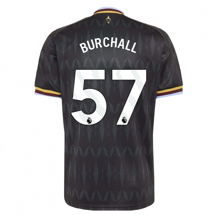 Danxen Kinder Ajani Burchall #57 Kornblumenblau Schwarz Gelb Auswärtstrikot Trikot 2026/27 T-Shirt