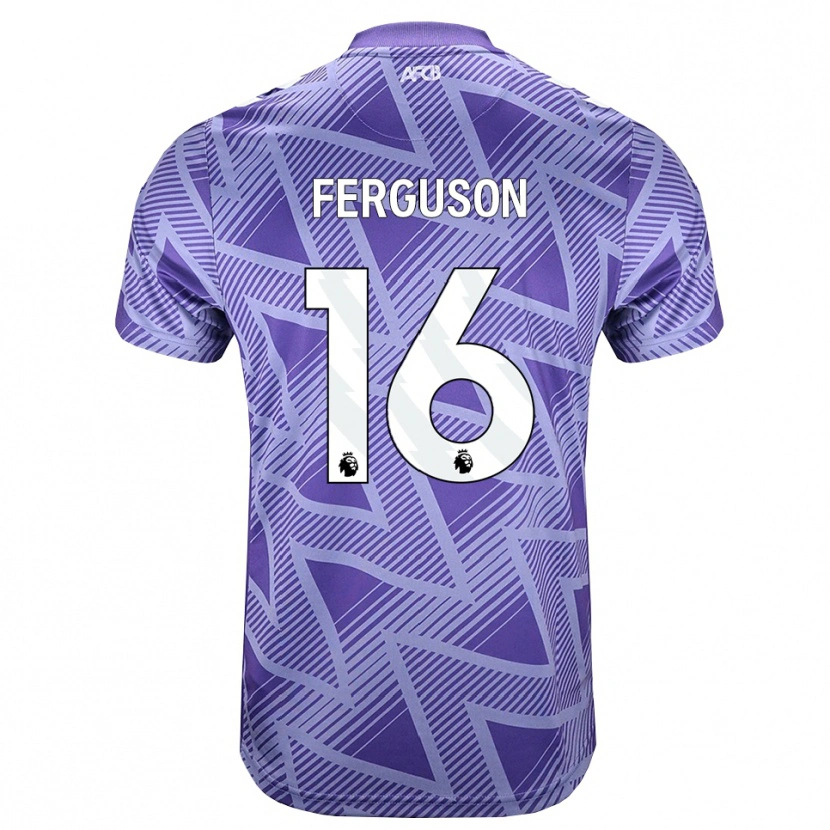 Danxen Kinder Josh Ferguson #16 Blassesviolett Rot Weiß Auswärtstrikot Trikot 2026/27 T-Shirt