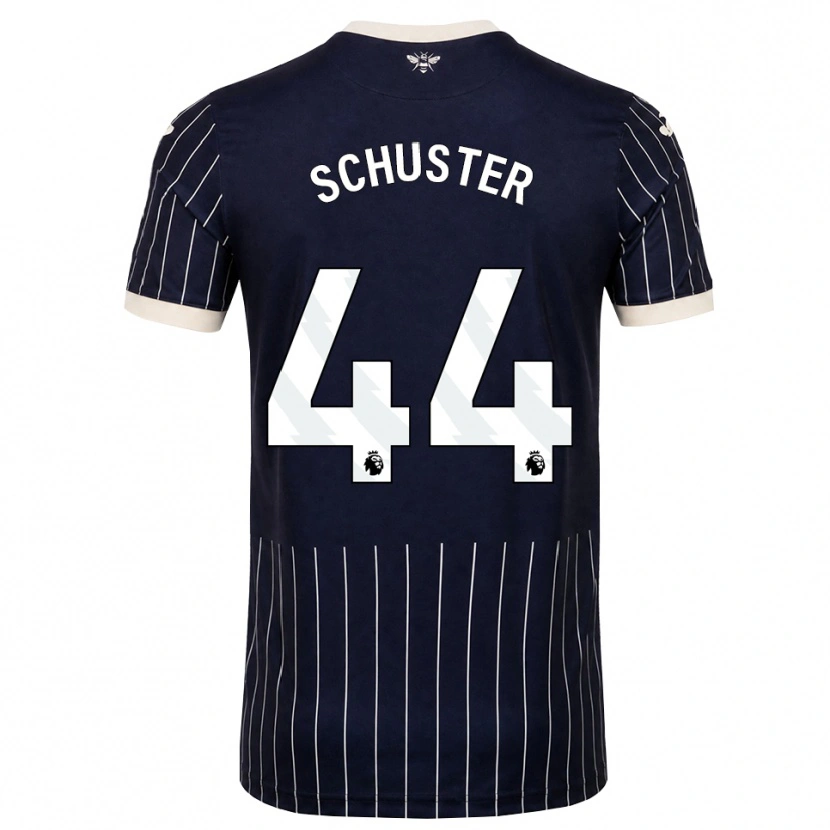 Danxen Kinder Jannik Schuster #44 Schwarz Weiß Auswärtstrikot Trikot 2026/27 T-Shirt