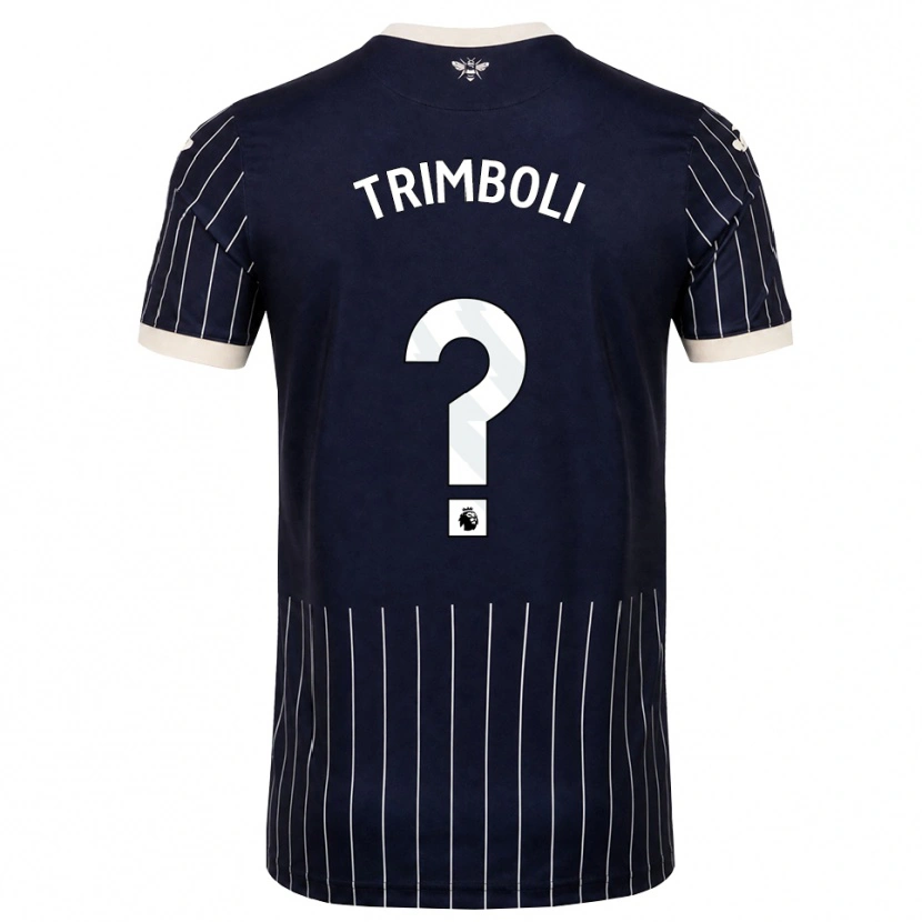 Danxen Kinder Archie Trimboli #0 Schwarz Weiß Auswärtstrikot Trikot 2026/27 T-Shirt