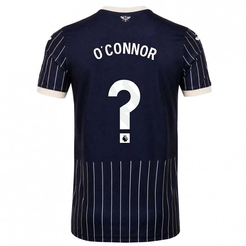 Danxen Kinder Donal O'connor #0 Schwarz Weiß Auswärtstrikot Trikot 2026/27 T-Shirt
