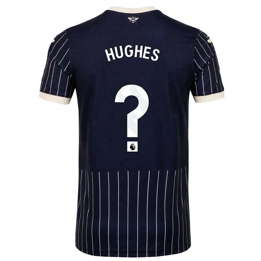 Danxen Kinder Cameron Hughes #0 Schwarz Weiß Auswärtstrikot Trikot 2026/27 T-Shirt