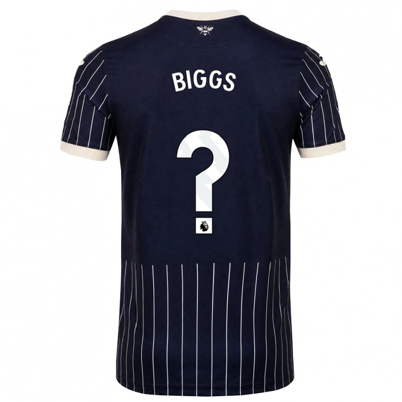 Danxen Kinder Harry Biggs #0 Schwarz Weiß Auswärtstrikot Trikot 2026/27 T-Shirt