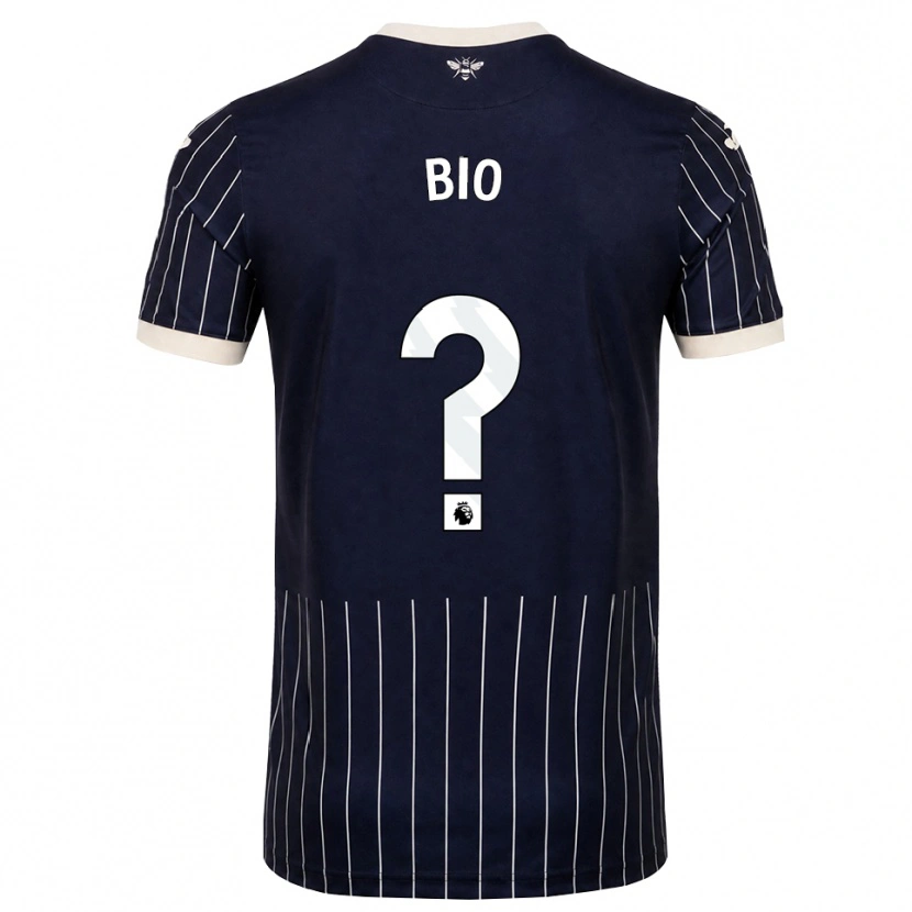 Danxen Kinder Samuel Bio #0 Schwarz Weiß Auswärtstrikot Trikot 2026/27 T-Shirt