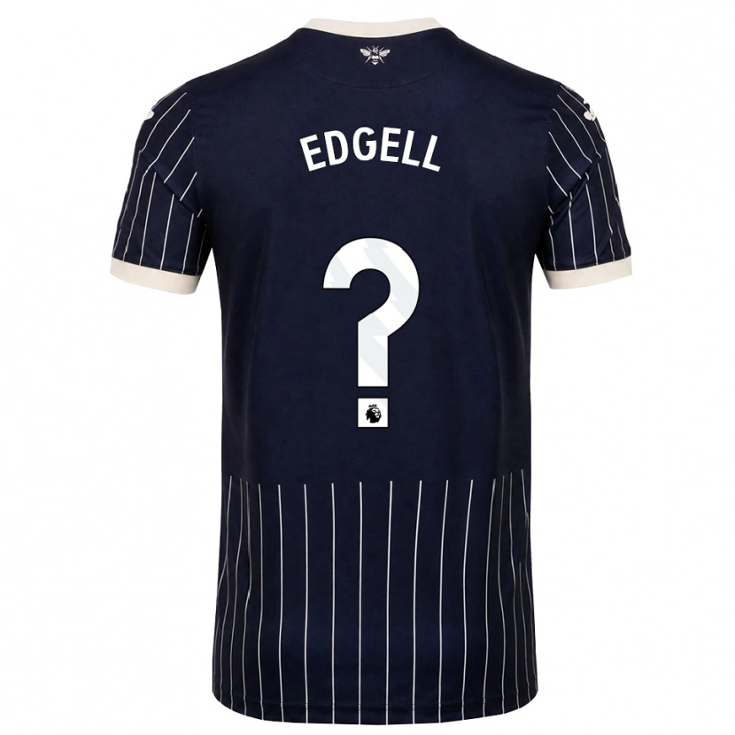 Danxen Kinder Vincent Edgell #0 Schwarz Weiß Auswärtstrikot Trikot 2026/27 T-Shirt