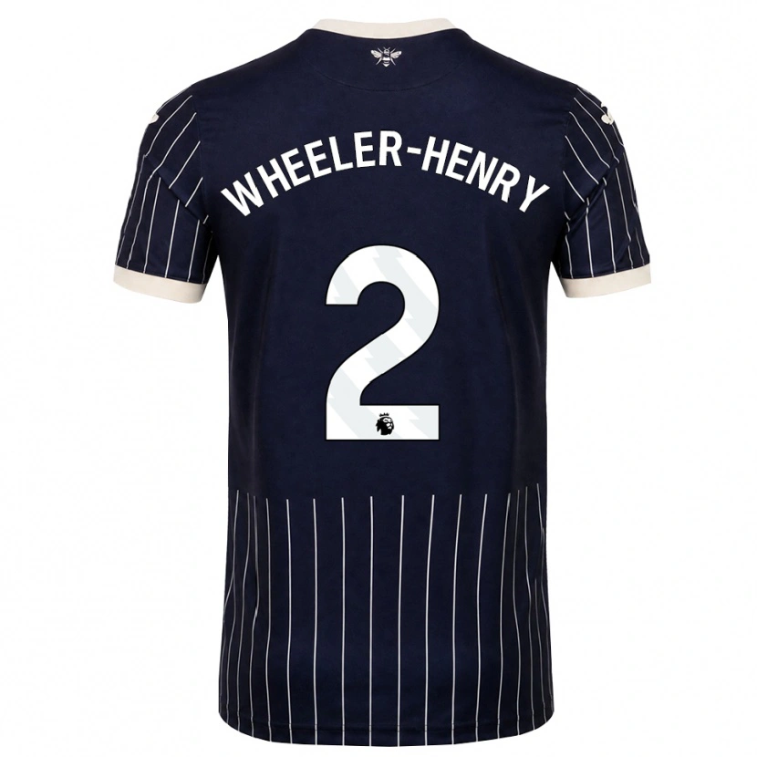 Danxen Kinder Joseph Wheeler-Henry #2 Schwarz Weiß Auswärtstrikot Trikot 2026/27 T-Shirt