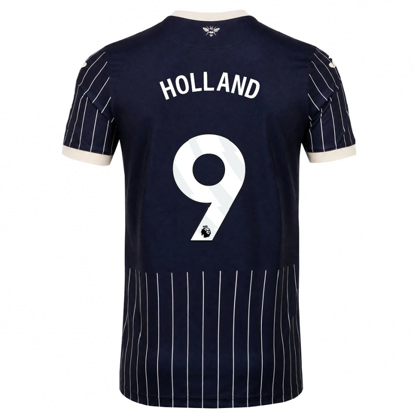 Danxen Kinder Isaac Holland #9 Schwarz Weiß Auswärtstrikot Trikot 2026/27 T-Shirt
