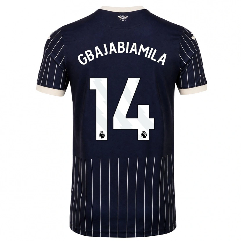 Danxen Kinder Habeebat Gbajabiamila #14 Schwarz Weiß Auswärtstrikot Trikot 2026/27 T-Shirt