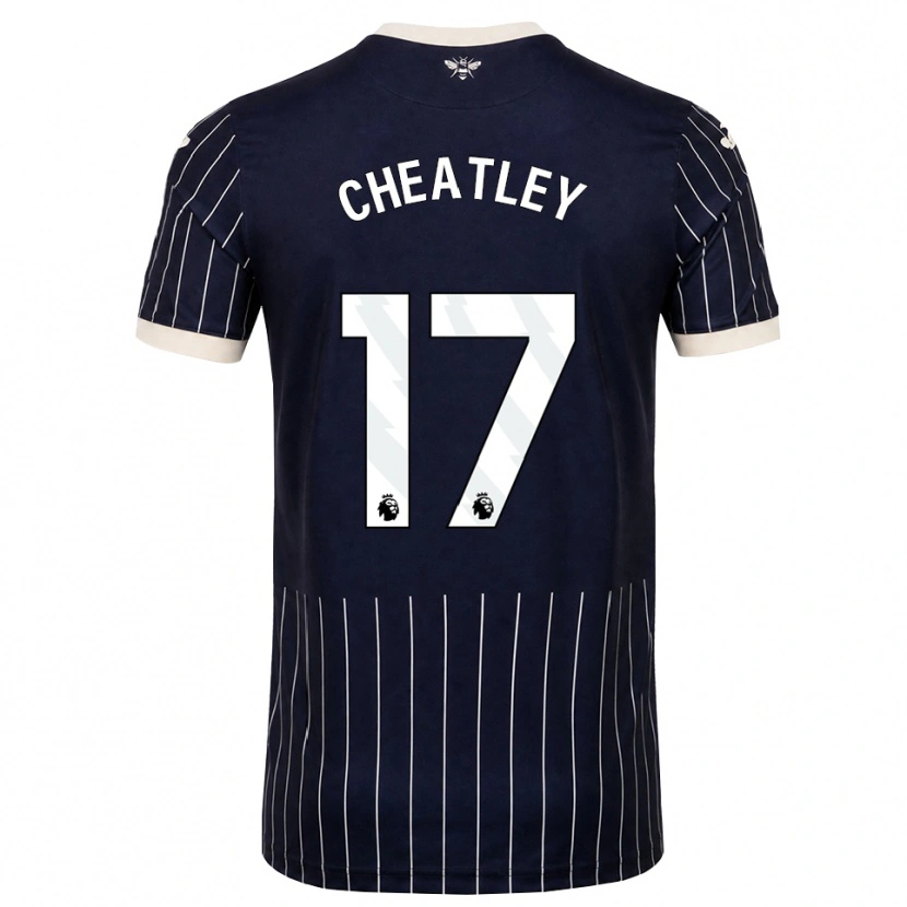 Danxen Kinder Ashley Cheatley #17 Schwarz Weiß Auswärtstrikot Trikot 2026/27 T-Shirt