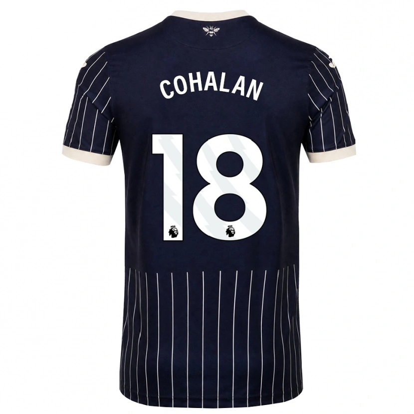 Danxen Kinder Chris Cohalan #18 Schwarz Weiß Auswärtstrikot Trikot 2026/27 T-Shirt