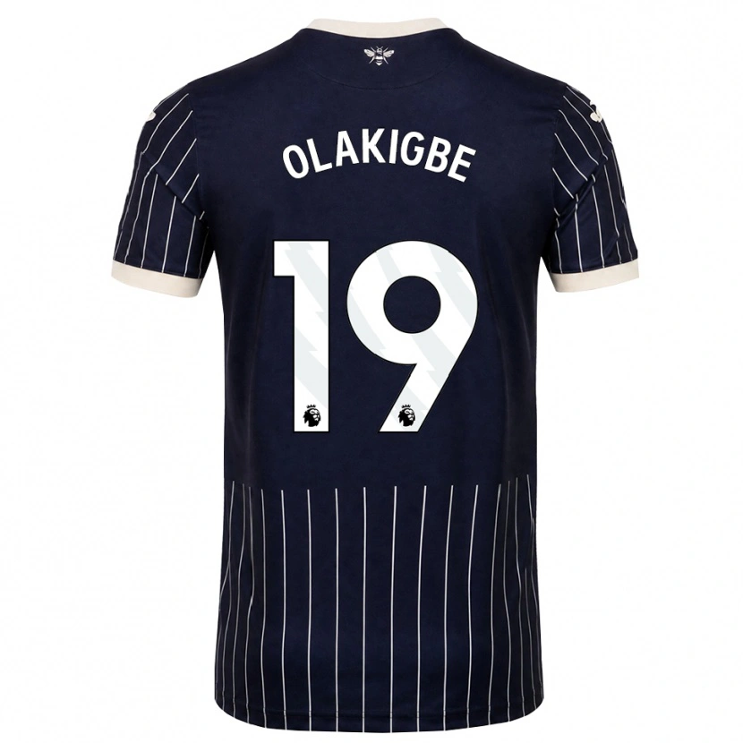 Danxen Kinder Michael Olakigbe #19 Schwarz Weiß Auswärtstrikot Trikot 2026/27 T-Shirt