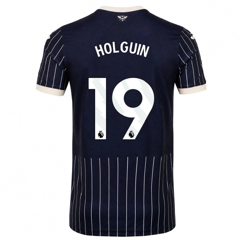 Danxen Kinder Paula Holguin #19 Schwarz Weiß Auswärtstrikot Trikot 2026/27 T-Shirt