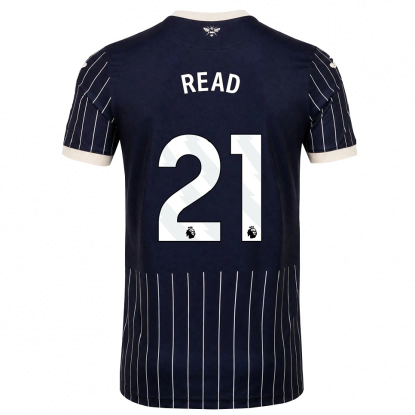 Danxen Kinder Samantha Read #21 Schwarz Weiß Auswärtstrikot Trikot 2026/27 T-Shirt
