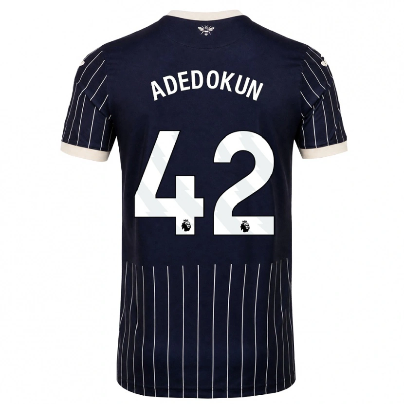 Danxen Kinder Val Adedokun #42 Schwarz Weiß Auswärtstrikot Trikot 2026/27 T-Shirt