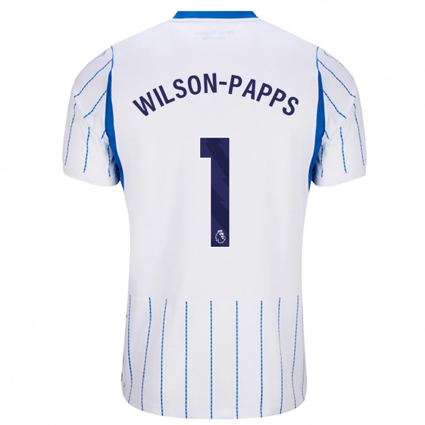 Danxen Kinder Charlie Wilson-Papps #1 Himmelblau Weiß Auswärtstrikot Trikot 2026/27 T-Shirt