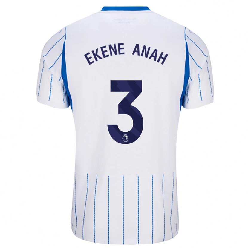 Danxen Kinder Cristiano Ekene Anah #3 Himmelblau Weiß Auswärtstrikot Trikot 2026/27 T-Shirt