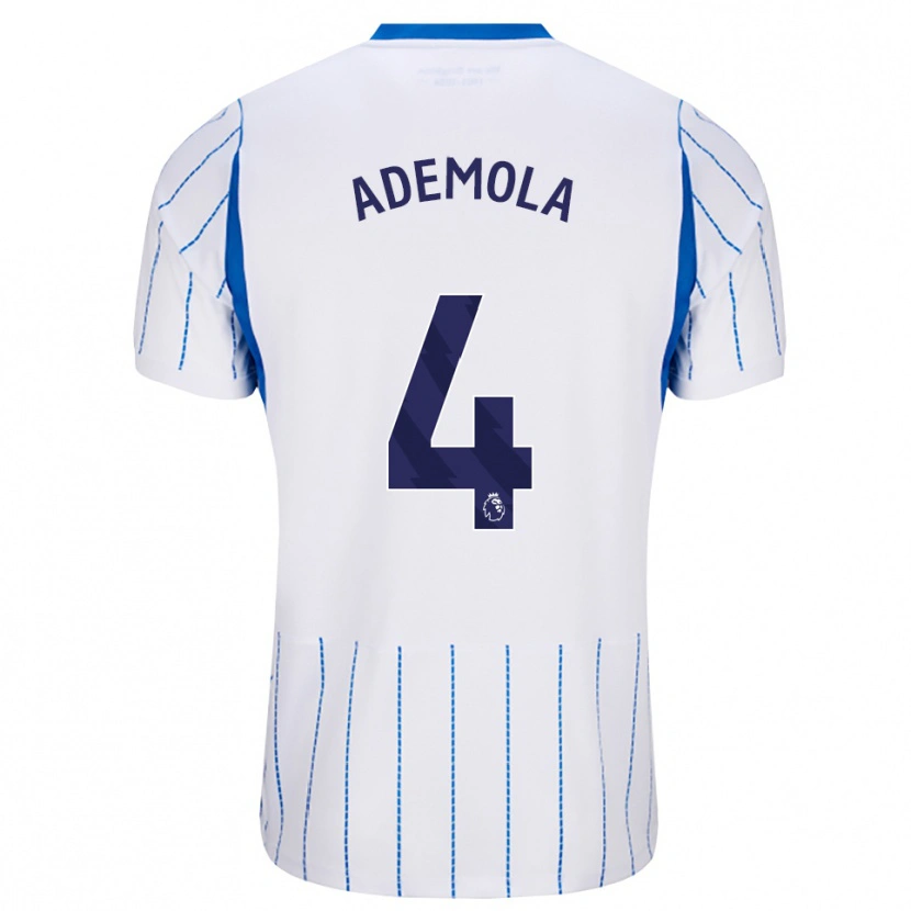 Danxen Kinder Sebastian Ademola #4 Himmelblau Weiß Auswärtstrikot Trikot 2026/27 T-Shirt