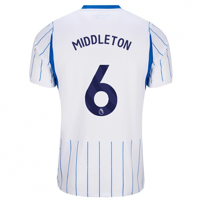 Danxen Kinder Jesse Middleton #6 Himmelblau Weiß Auswärtstrikot Trikot 2026/27 T-Shirt