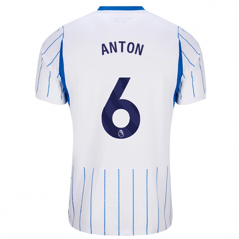 Danxen Kinder Anton Palmer #6 Himmelblau Weiß Auswärtstrikot Trikot 2026/27 T-Shirt