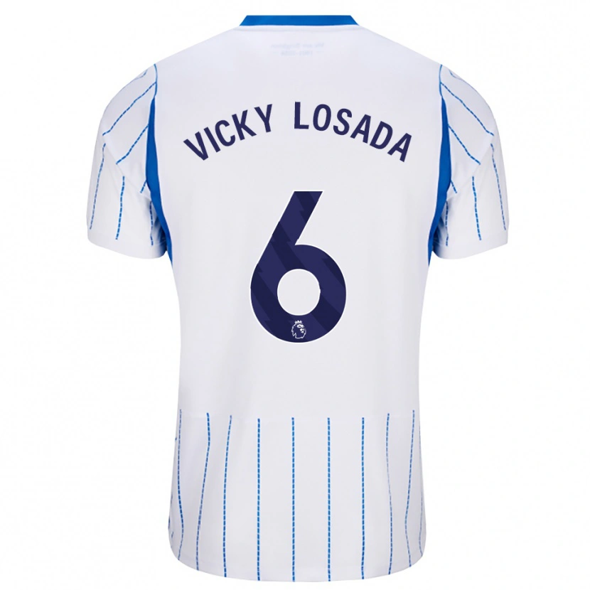 Danxen Kinder María Victoria Losada Gómez #6 Himmelblau Weiß Auswärtstrikot Trikot 2026/27 T-Shirt
