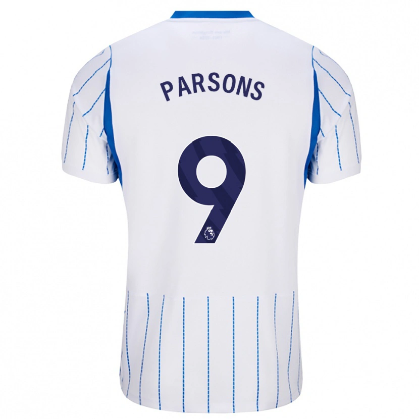 Danxen Kinder Jacob Parsons #9 Himmelblau Weiß Auswärtstrikot Trikot 2026/27 T-Shirt