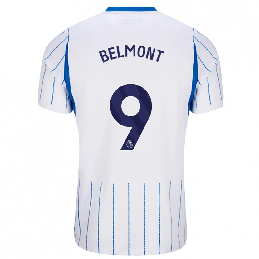 Danxen Kinder Joe Belmont #9 Himmelblau Weiß Auswärtstrikot Trikot 2026/27 T-Shirt